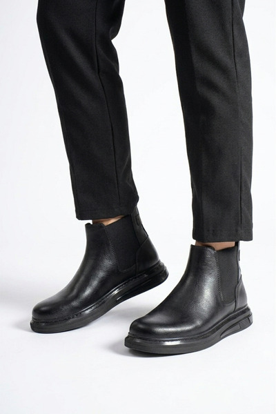 Zerenyus Zrc2469 - Premium Quality Bağcıskız Men's Classic Boots Black