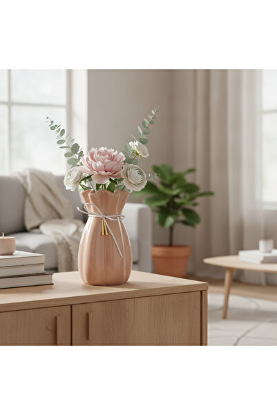OEM Vază Ceramica Roz 23 cm