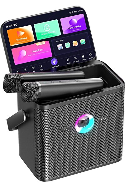 Ikarao Karaoke Machine for Adults, with Lyrics Display Screen, Wi-Fi for YouT...