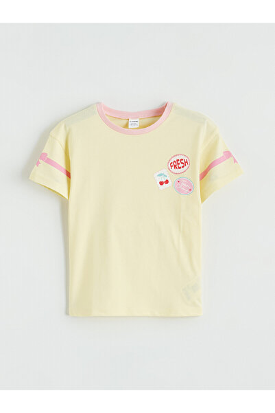 LC Waikiki Özmarka New Season Printed Girls' T-Shirt