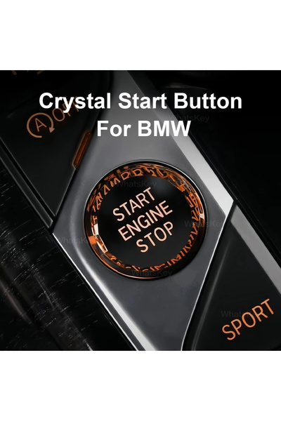 bigkey BMW CRYSTAL GLASS START STOP BUTPN COVER E60 E90 E87 X3 X5