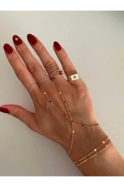 ÖNKÜTAKI Gold Color Thin Chain Şahmeran