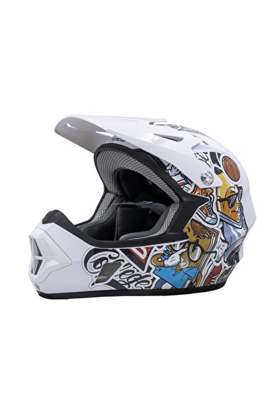 RAPTOR Gravity Fullface S 55-56cm Toxic Mind Bisiklet Kaskı