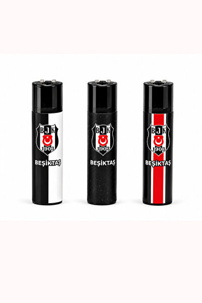 ONRSTORE Taraftar Temalı Elektronik Gazlı 3'lü Model Seçenekli Siyah Beyaz Ta...