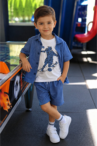 Yalçınoğlu Kids Costum din in din 3 piese pentru băieți, cu cămașă, pentru 3-...
