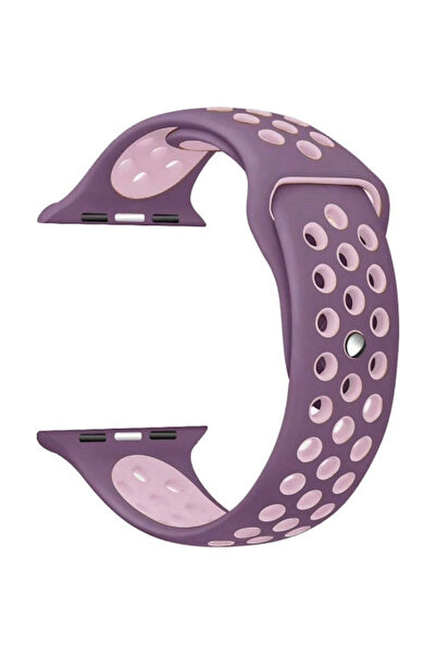 OEM Λουράκι ρολογιού Bikson για Apple Watch 42 44 45 49mm Μωβ και Ροζ