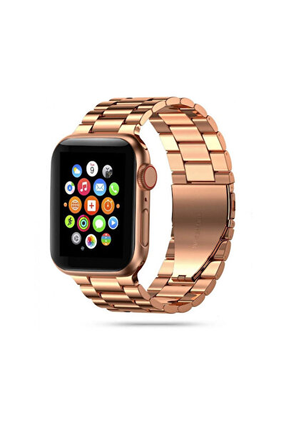 OEM Λουράκι από ανοξείδωτο ατσάλι σε ροζ χρυσό (Apple Watch 44/45/46mm/Ultra ...