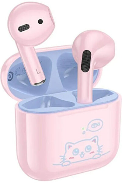 hoco. Hoco EW112 Παιδικά Ακουστικά Bluetooth Handsfree με Θήκη Φόρτισης Ροζ