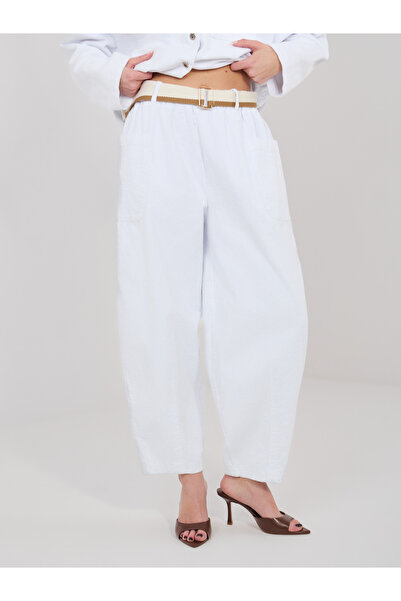 Factory Price Pantaloni Dama Alb