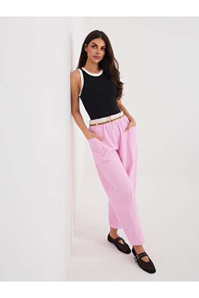 Factory Price Pantaloni Dama Roz