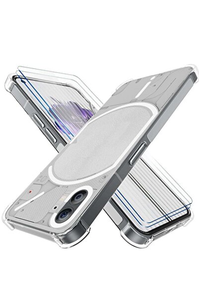 ELTRAZONE Nothing Phone 1 Case with 2 Pack Tempered Glass Screen Protector, C...