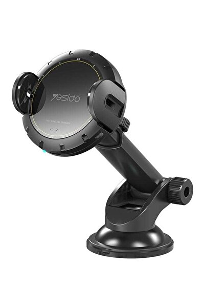 Yesido C77 10W Nanosorption Qi Wireless Car Charger Holder For Smartphones Black