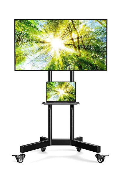 Generic Mobile TV Cart with Wheels for 32-65 Inch LCD LED Plasma Flat Screen ...