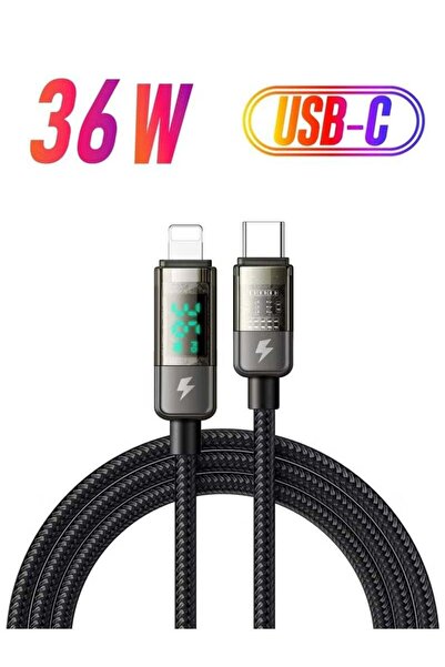 Mcdodo Type-C to Lightning Fast Charging Cable 36W 1.2m with LED Digital Disp...