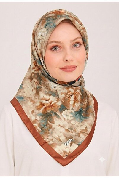 MİRAY Nevada Large Size Organic Cotton Scarf - 120 X 120 - 06580