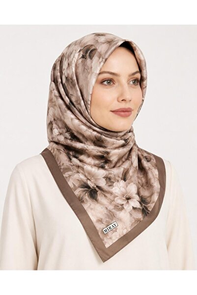 MİRAY Nevada Large Size Organic Cotton Scarf - 120 X 120 - 06579-05