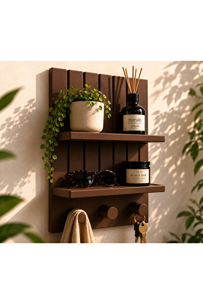 farist Decorative Wall Shelf and Key Holder Hanger – Modern Entryway Organize...