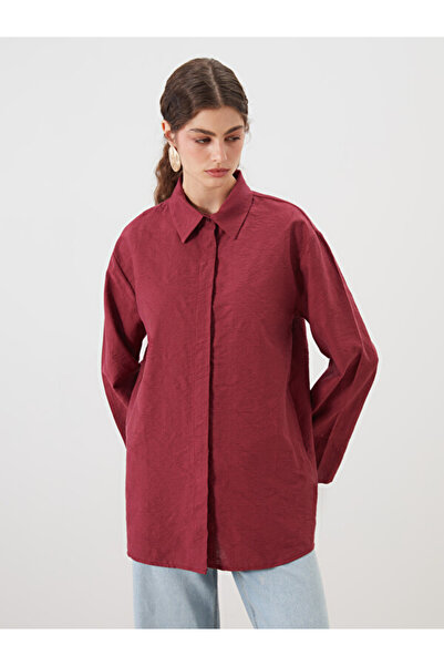 LC Waikiki Women's Textured Shirt Tunic