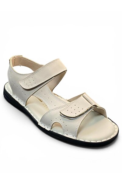 Desimod Men's Genuine Leather Orthopedic Hajj Umrah Sandals Slippers