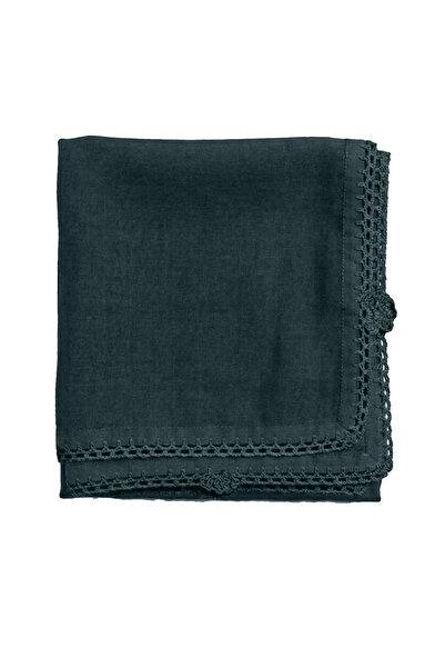SDD Premium Bawal Hijab with Delicate Crochet Details