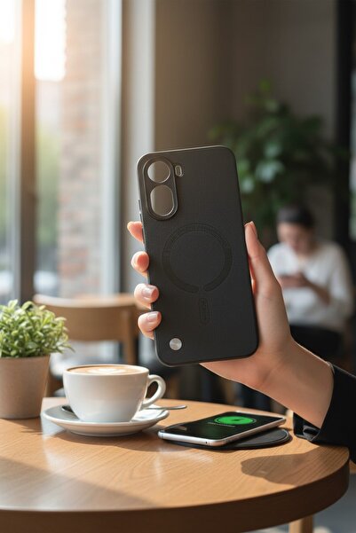 batuteknoloji Redmi A7 Pro 4G-5G MagSafe Görünümlü Karbon BTU Silikon Kapak