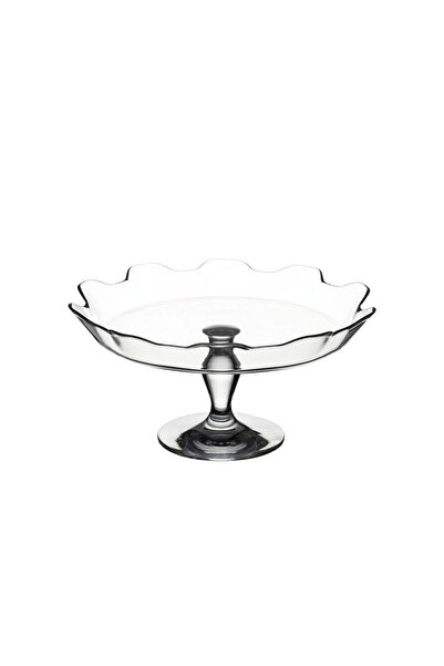 Paşabahçe Patisserie Footed Serving Plate, Stylish Serving Tray