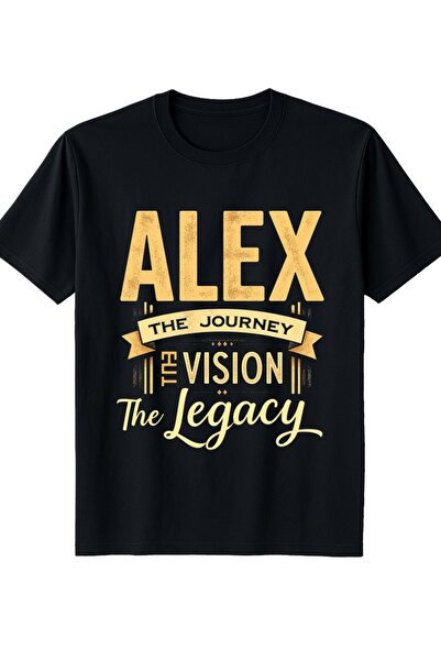 LİNA06 تي شيرت رجالي بتصميم Alex Journey Vision The Legacy ذو ياقة دائرية، قص...
