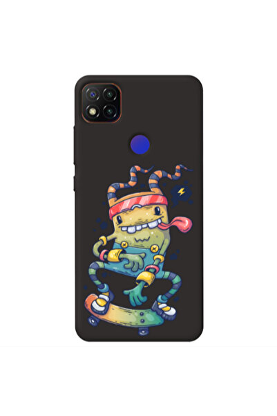 Other Xiaomi Redmi 9c Dangerous task Black Colored Silicone TPU Θήκη