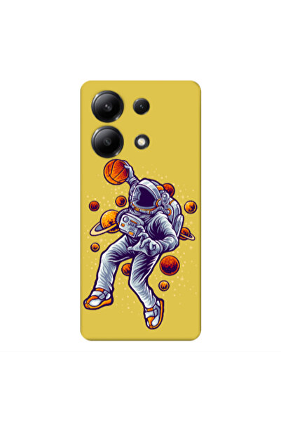 Other Xiaomi Redmi Note 13 4G Space Basketball Yellow Colored Silicone TPU Θήκη