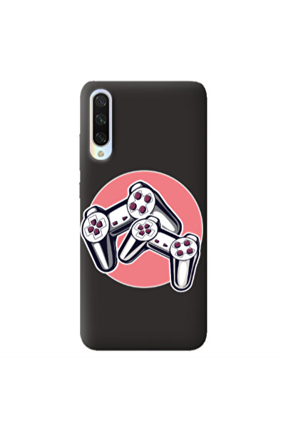 Other Xiaomi Mi 9 Lite Retro Joysticks Black Colored Silicone TPU Θήκη