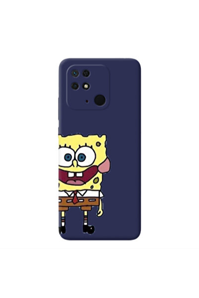 Other Xiaomi Redmi 10C Spong 2 Dark blue Colored Silicone TPU Θήκη