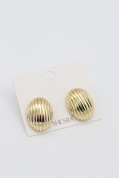Bade Jewelry أقراط أنيقة من الفولاذ المقاوم للصدأ بتصميم صدفة البحر الذهبية م...