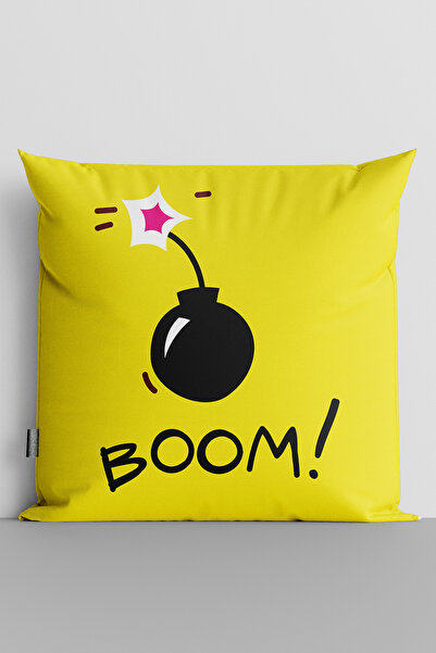 TicaretJet غطاء وسادة مطبوع رقميًا على الوجهين من Popart Boom - 158