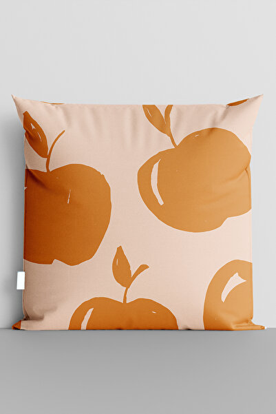 TicaretJet غطاء وسادة مطبوع رقميًا على الوجهين من Orange Apples - 5694