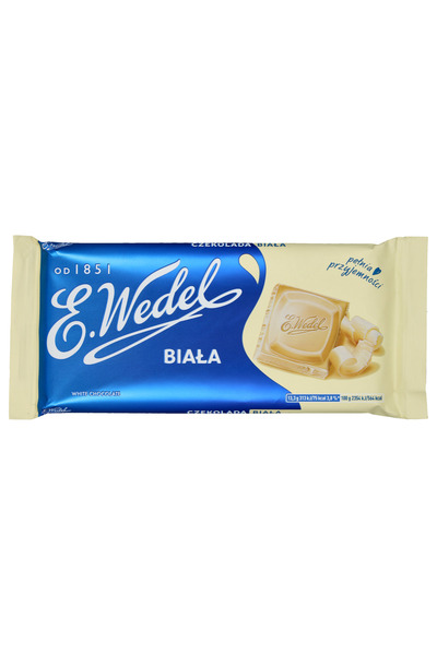 wedel Ciocolata alba Wedel, 80g, gust de ciocolata, continut de 56g zahar