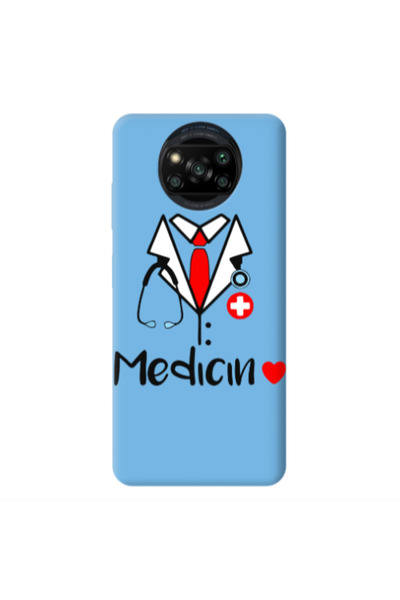 Other Xiaomi Poco X3 /X3 Pro Medicin Blue Colored Silicone TPU Θήκη