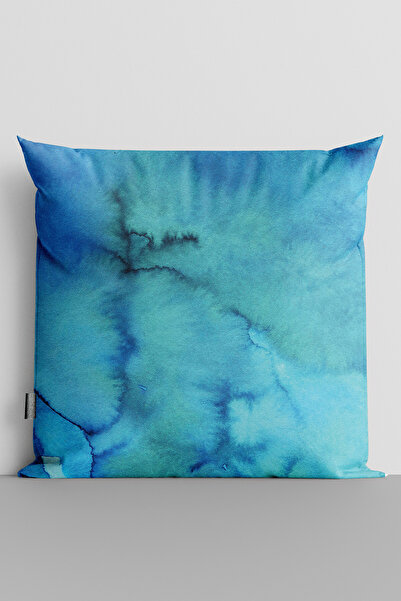 TicaretJet Watercolor Themed Double Sided Digital Printed Throw Pillow Cover ...