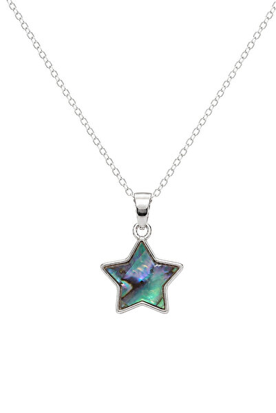 OSMANLI GÜMÜŞ Women's Steel Necklace Star Cut Steel Ocean Women's Necklace