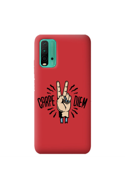 Other Xiaomi Poco M3 Carpe Two Diem Red Colored Silicone TPU Θήκη