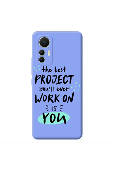 Other Xiaomi Mi 12 Lite The Best Project Light Purple Colored Silicone TPU Θήκη