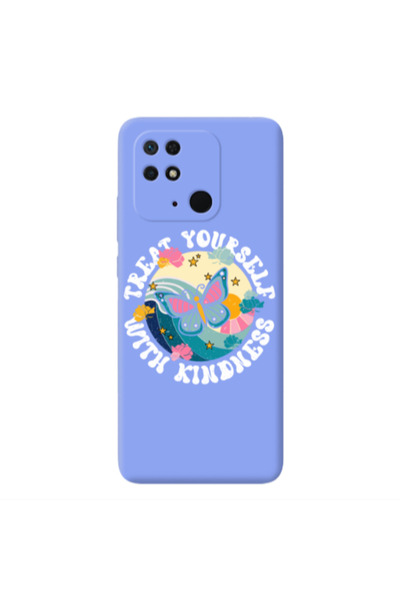 Other Xiaomi Redmi 10C Kindless Yourself Light Purple Colored Silicone TPU Θήκη