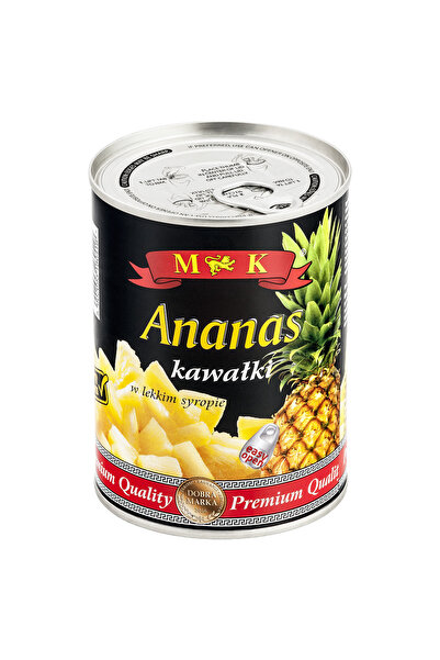 MK Ananas in sirop, MK, 565 g, pasteurizat