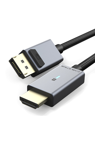 Cabletime καλώδιο DisplayPort σε HDMI CT-P02G4K, 4K, 1.8m, μαύρο