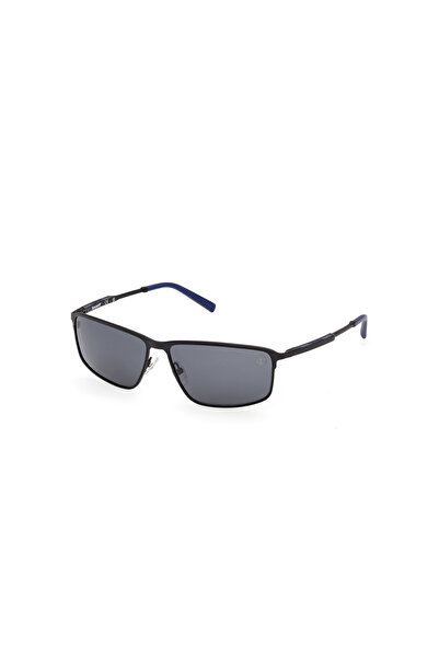 Timberland Matte Black Polarized Metal Male Sunglasses