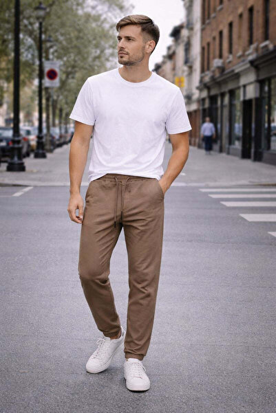 MODEN Men's Jogger Pants - Beige