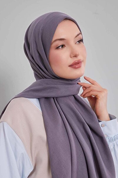 Levidor Dark Gray Plain Tencel Shawl