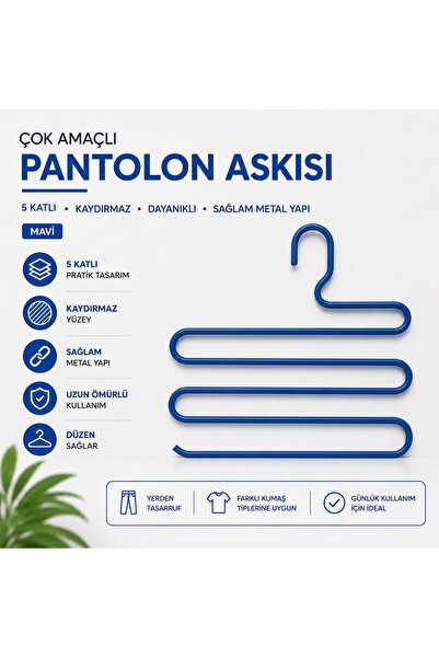 Ende Steel Çoklu Pantolon Askısı