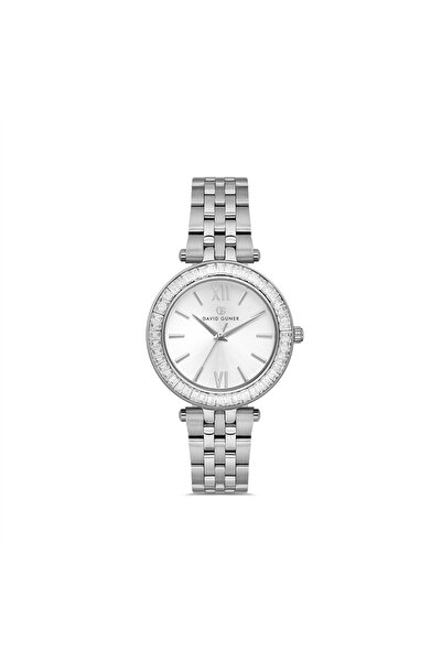 DAVID GUNER Dg-8757La-A1 Women's Stone-Embellished Wristwatch