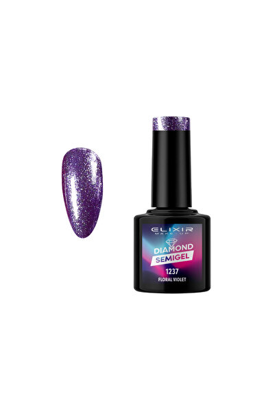 Elixir DIAMOND SEMI GEL (ΗΜΙΜΟΝΙΜΟ BΕΡΝΙΚΙ) - 1237 (FLORAL VIOLET) 8ML