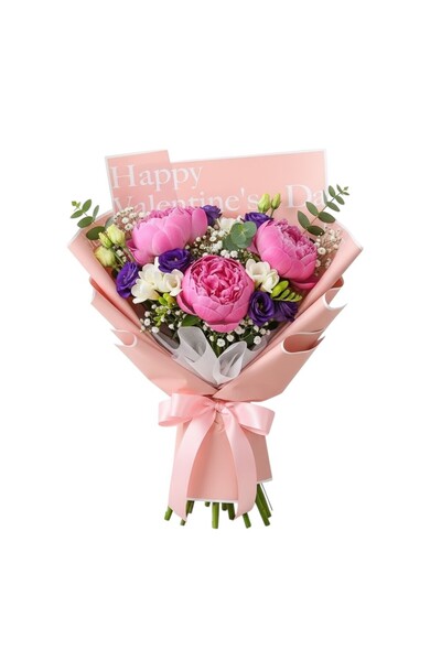 OEM Celofan pentru Flori Plastic Roz 57x57 cm